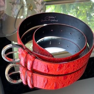 Textured Leather Belt